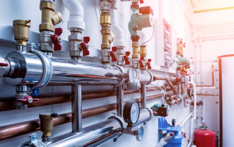 Boiler room equipment for modern heating system Plumbing